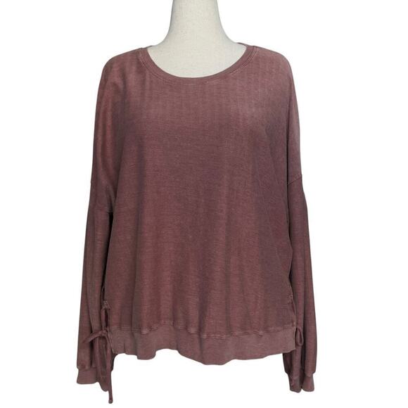 Sonoma Tops - Women's Sonoma Goods For Life® Side Tie Sweatshirt | Color Rust | Women’s XXL